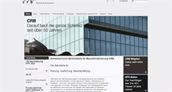 Desktop Screenshot of crb.ch