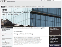 Tablet Screenshot of crb.ch